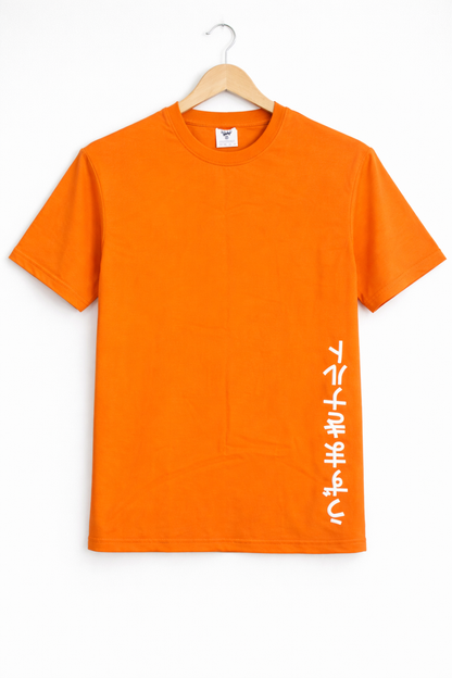Naruto Uzumaki Anime Oversized T-Shirt – Orange Graphic Back Print | Streetwear Drop Shoulder Tee