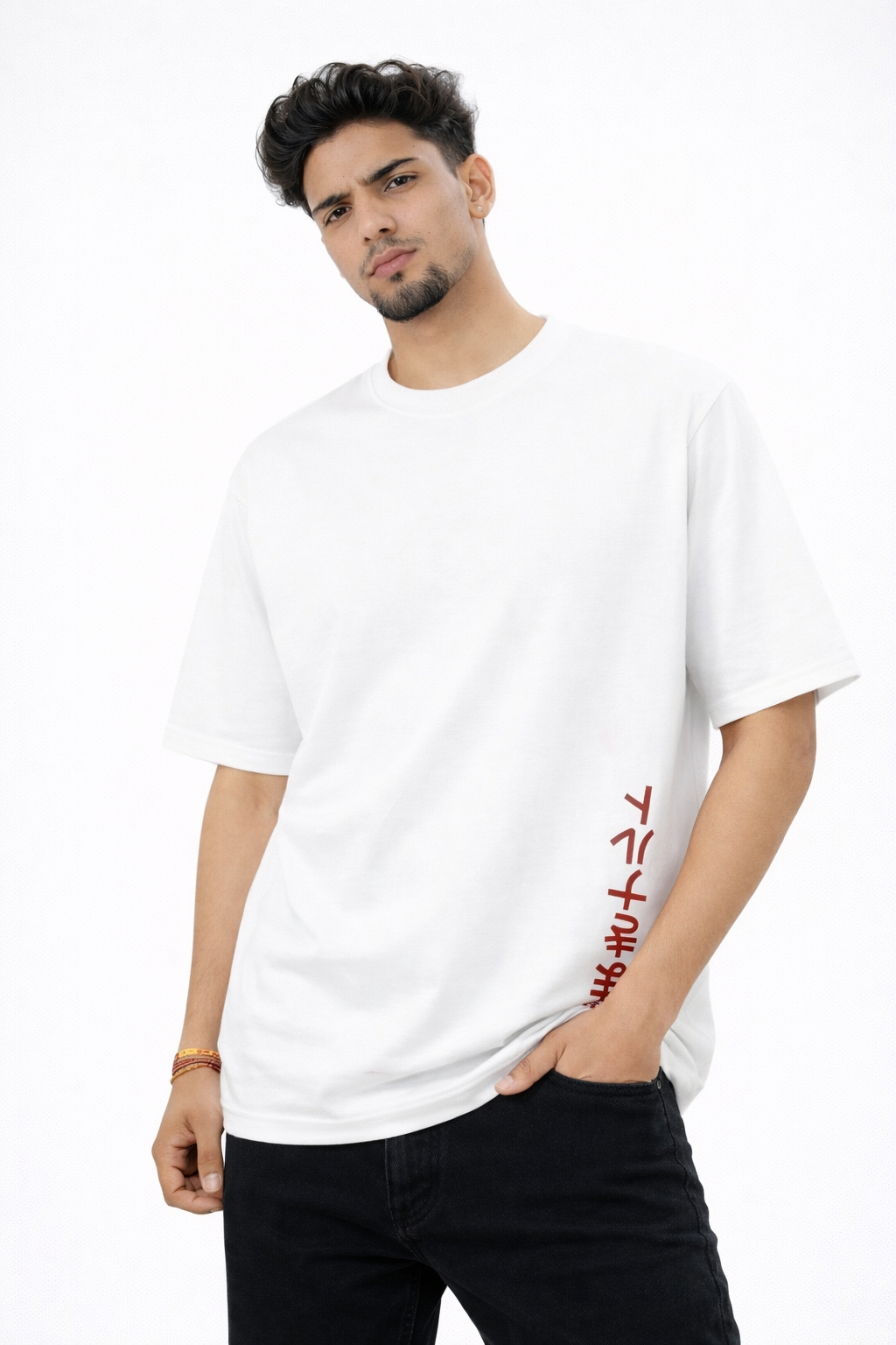 Naruto Uzumaki Anime Oversized T-Shirt – Orange Graphic Back Print | Streetwear Drop Shoulder Tee