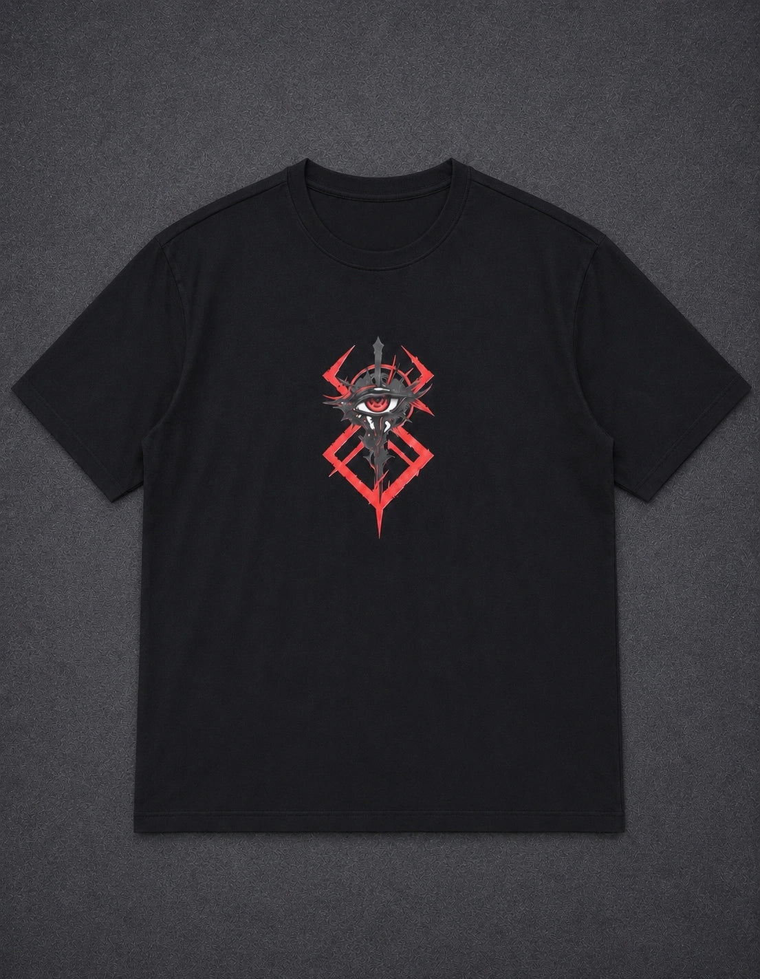 BERSERK Oversized Graphic Tee – Black