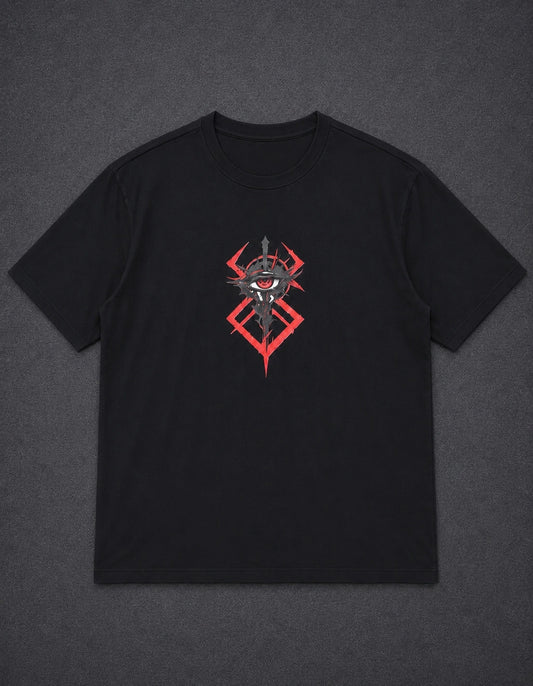 BERSERK Oversized Graphic Tee – Black