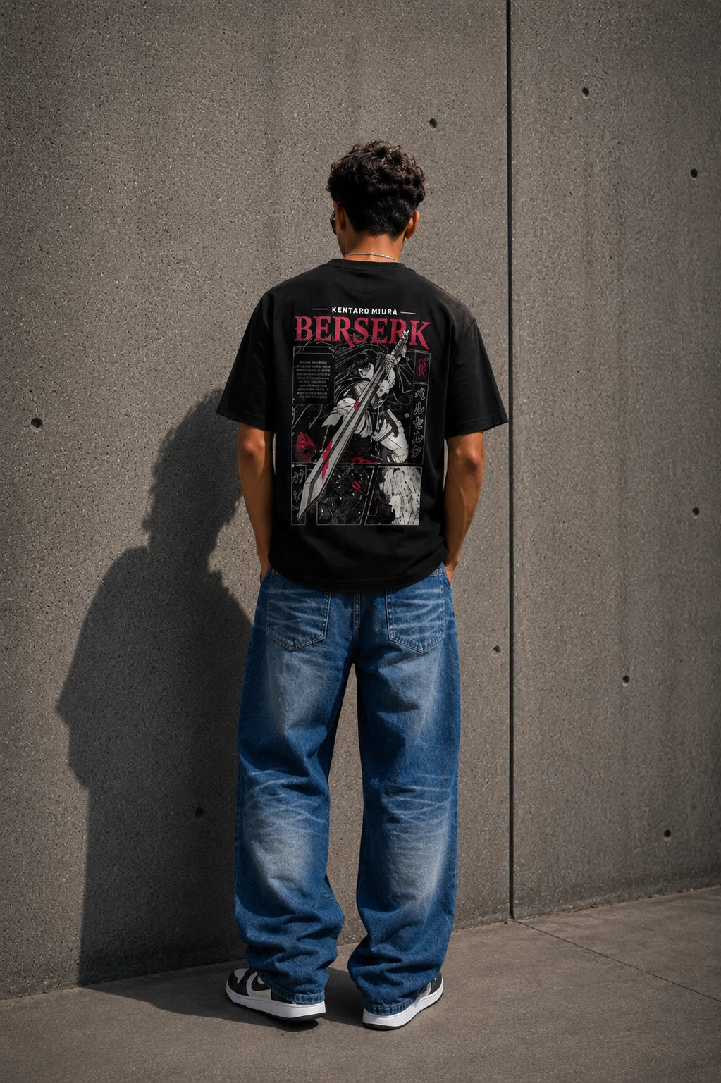 BERSERK Oversized Graphic Tee – Black